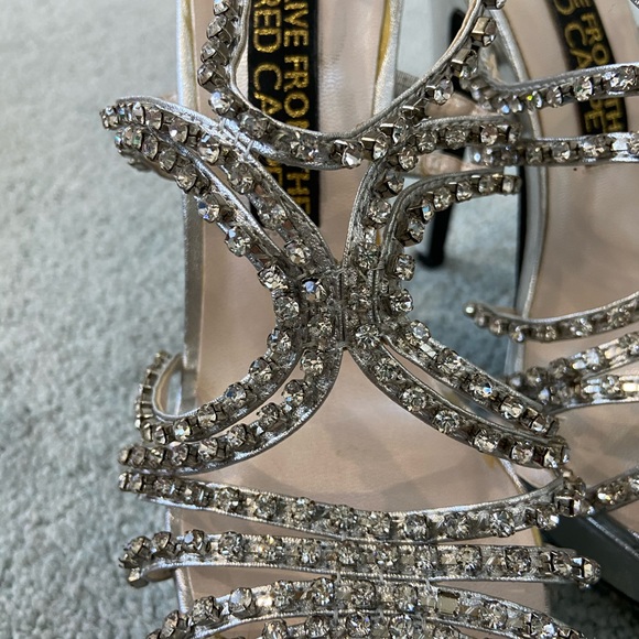 💿Silver Rhinestone Heels💿 - Picture 2 of 6